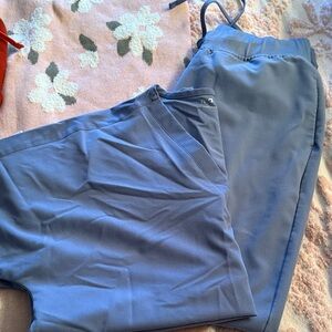 Mandala Blue Women's Athletic Scrub Set